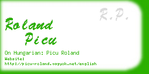 roland picu business card